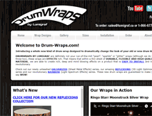 Tablet Screenshot of drum-wraps.com